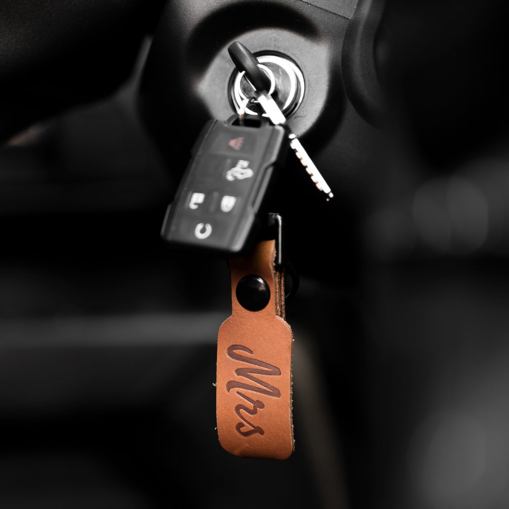 Leather Key Chain Key Lanyard Belt Loop Key Holder Handmade 